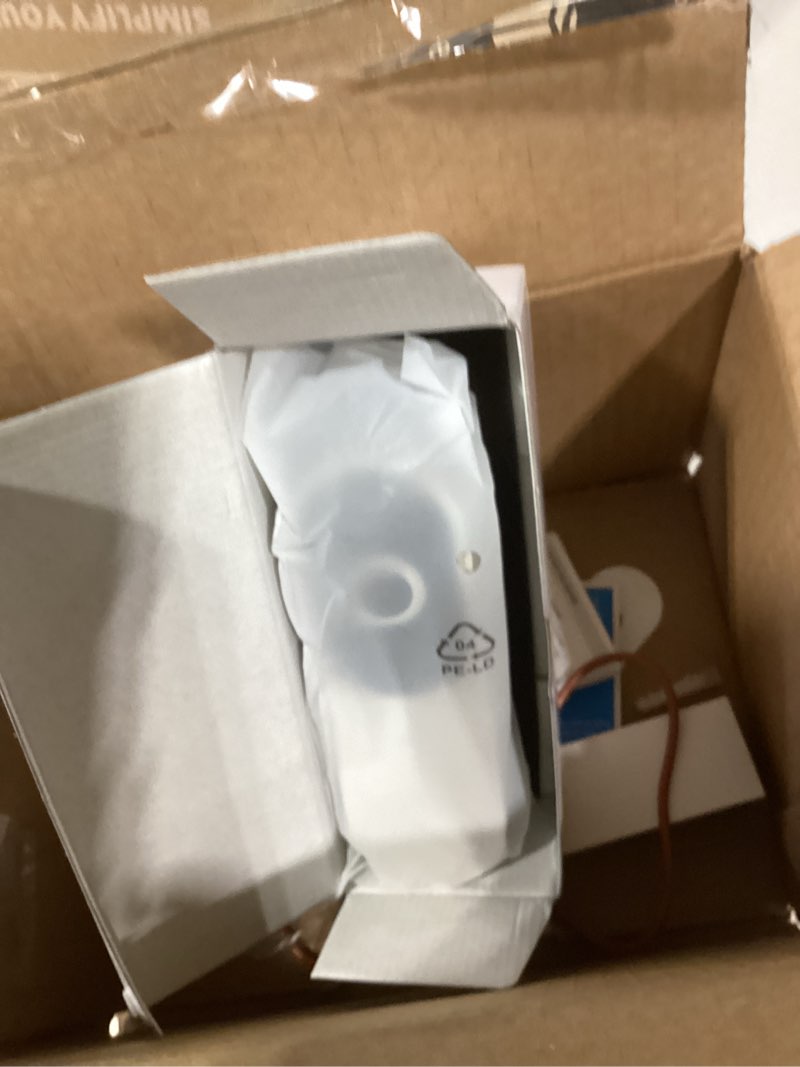 Condition photo showing As Is for Orbitell Wireless Wi-Fi Video Doorbell Camera with Two Way Audio, AI Motion Detection, Night Vision and Cloud Storage, 2.4G Wi-Fi only (Linen)
