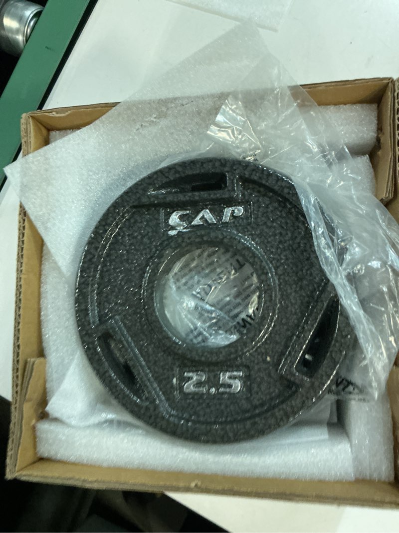 Condition photo showing New/Like New for cap barbell 2-inch olympic grip weight plate | multiple options 2.5 lb, set of 3