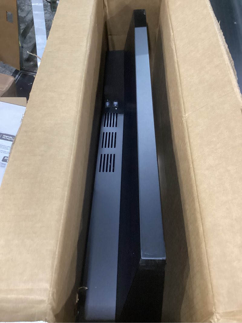 Condition photo showing As Is for damaged firegas black range hood 30 inch under cabinet, ducted/ductless convertible kitchen hood, stainless steel stove vent hood with 2 speed exhaust fan, rocker button control, 300 cfm powerful suction