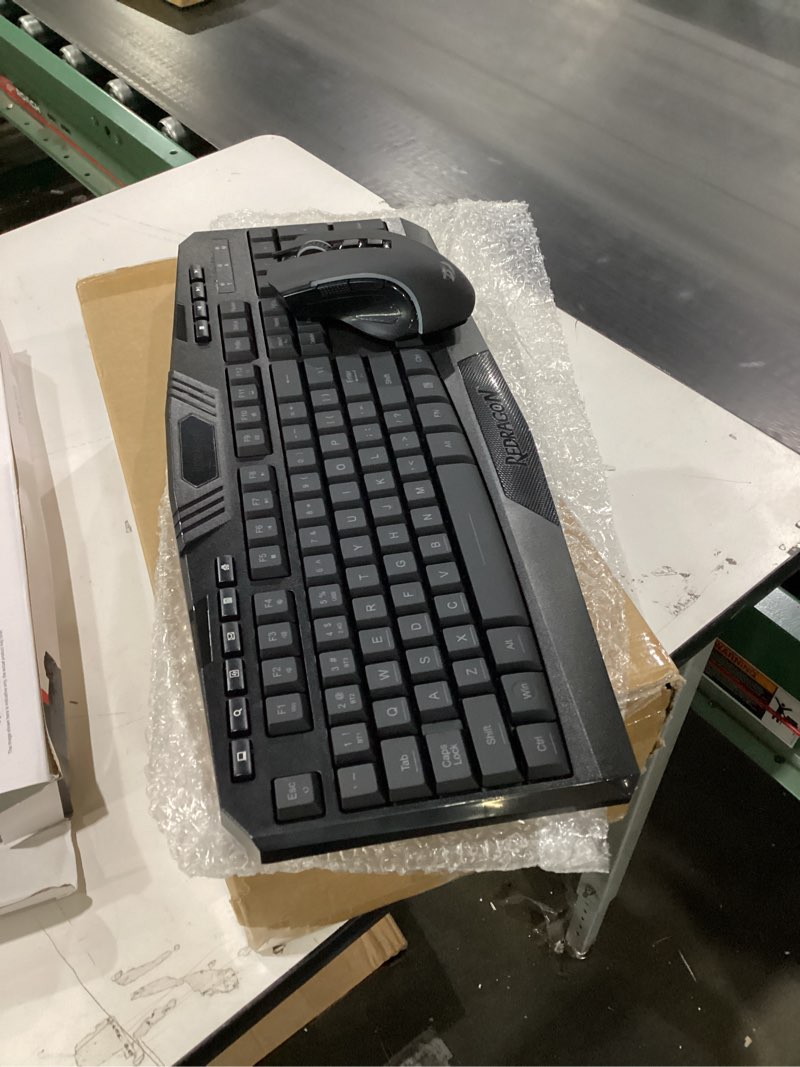 Condition photo showing Good Condition for Redragon S101M-KS Gaming Keyboard and Mouse Wireless with Tri-Mode, RGB Keyboard and 4800 DPI Gaming Mouse, 10 Independent Multimedia Keys for Wins, PC, Computer, Wireless S101 Ideal for Gamer Wireless Black-New