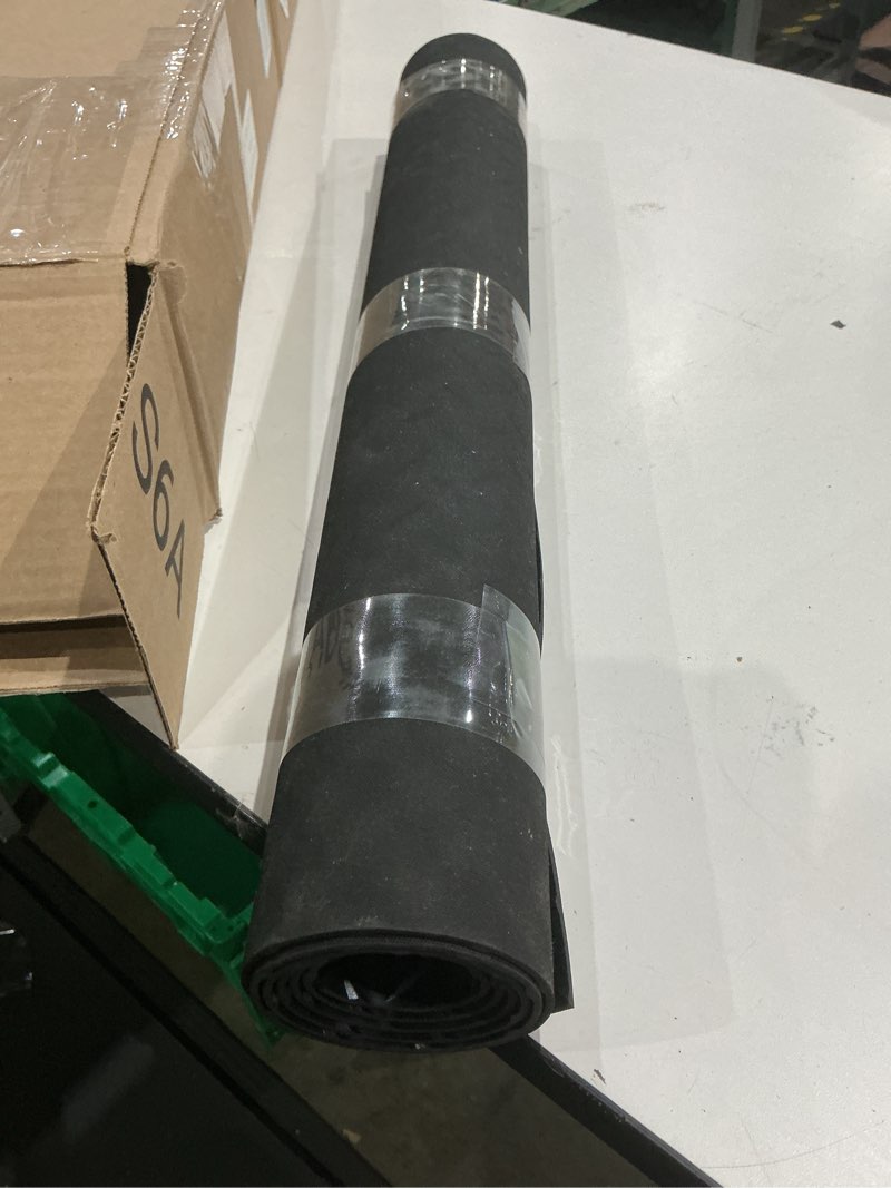 Condition photo showing As Is for not exact but similar to indoor/outdoor rubber scraper mat, black
