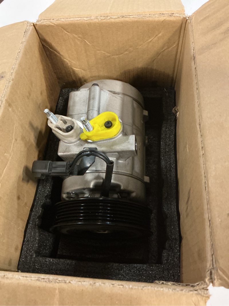 Condition photo showing As Is for ac compressor with clutch for expedition f-150 2007-2014, f-250 350 450 super duty, f53 & navigator mark lt 2007-2008, air conditioning compressor replace for 68192 9c3z19703a 6l2z19703aa