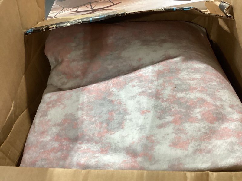 Condition photo showing Good Condition for releany washable area rugs 8'x10' non-slip modern abstract soft for living room entryway bedroom kitchen, print pattern, grey pink gray/pink 8' x 10' (rectangular)