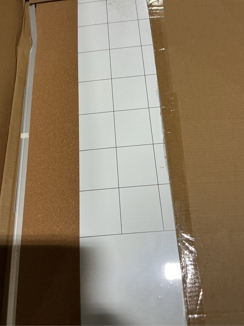 Condition photo showing Good Condition for Amazon Basics Monthly Calendar Whiteboard Dry Erase and Cork Board, Silver Aluminium Frame, 24 x 36 Inches, White