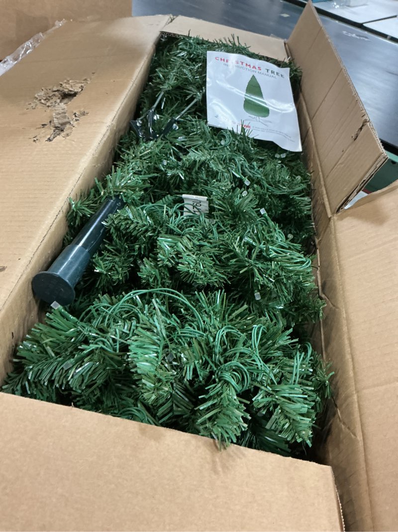 Condition photo showing Good Condition for HOLLO STAR 9 ft Prelit Christmas Tree with 546 LED Lights, App Control, Artificial Pencil Christmas 