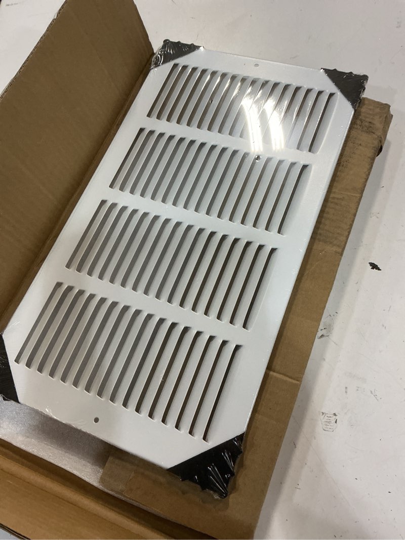 Condition photo showing New/Like New for 18”x10” return air vent cover for 18x10 nch duct opening, cold air return vent cover for wall or ceiling,solid steel hvac vent cover,ac return air grille without filter housing,outer 