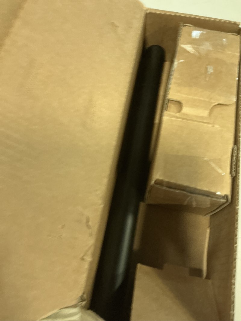 Condition photo showing New/Like New for ivilon window curtain rod decorative end cap design, 1 inch rod, 28 to 48 inch. black 28" to 48" black