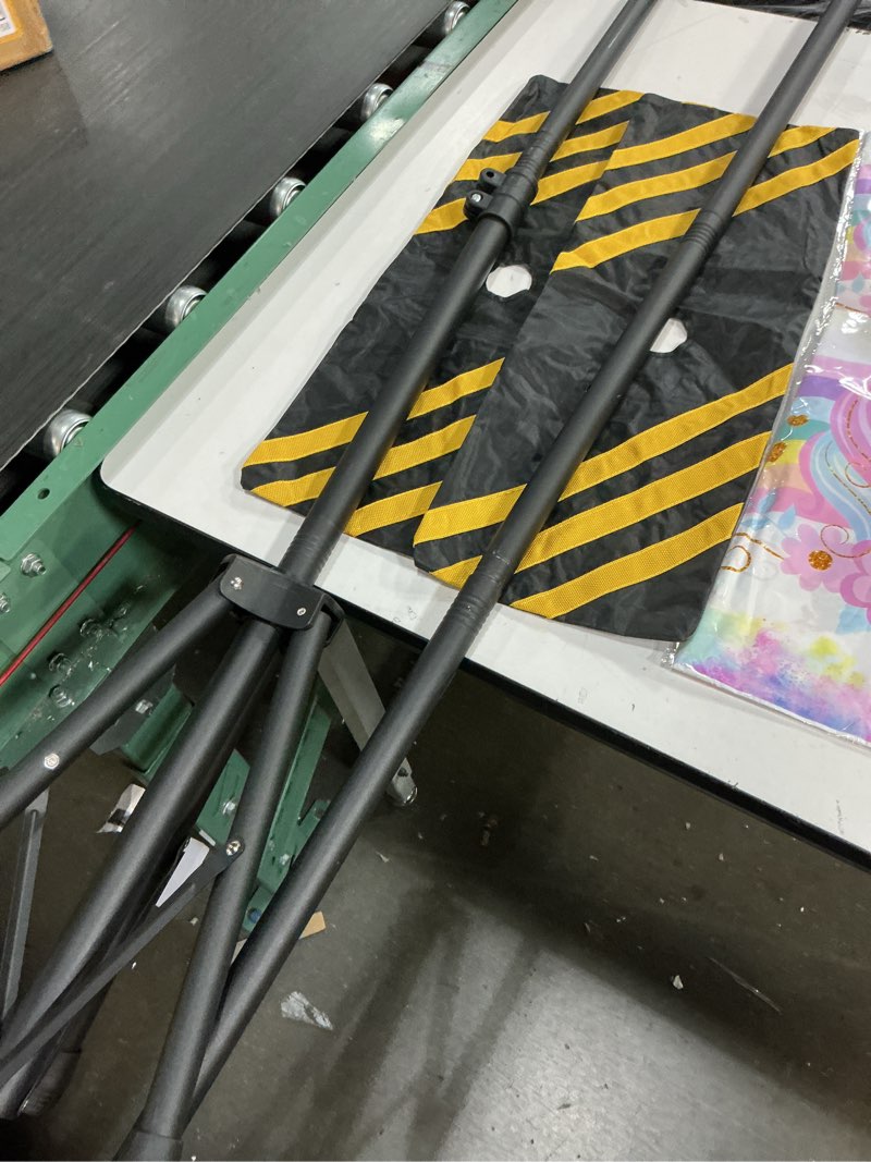 Condition photo showing As Is for backdrop stand 10 x 8 ft (wxh), adjustable photography background stand support kit with 6 clamps & carrying bag for photo studio, party, wedding, decoration, projector screen 10x8ft