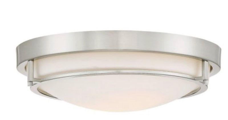 2-Light Ceiling Light in Brushed Nickel