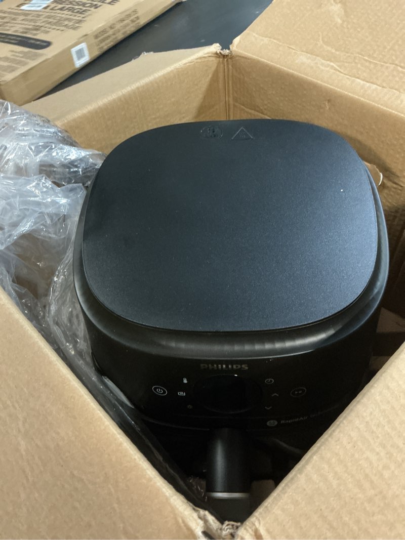 Condition photo showing As Is for philips air fryer 2000 series - 13-in-1 functions, 6.6 quarts, compact design with cooking window, black, (na231/00) na231/00 6.2l