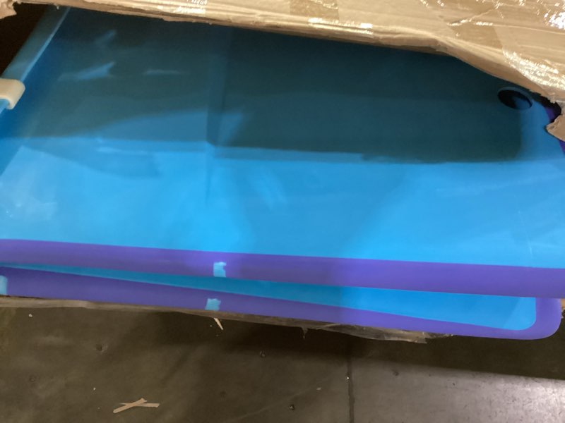 Condition photo showing Good Condition for fhtonge 49gal/186l collapsible extra large dog bathtub with drainage, thicken portable shower bucket for big dog indoor/outdoor bathing camping, freestanding surround pet large soaking barrel bule blue