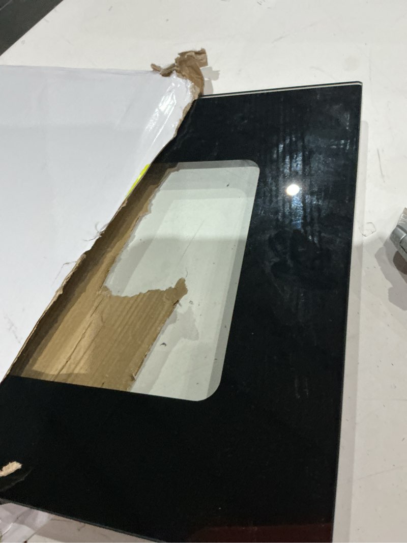 Condition photo showing As Is for talking digital scale extra wide glass - accurate visual & voice display scale for body weight - 395 pounds max - wide width tamper glass - large lcd display - tap auto on & off