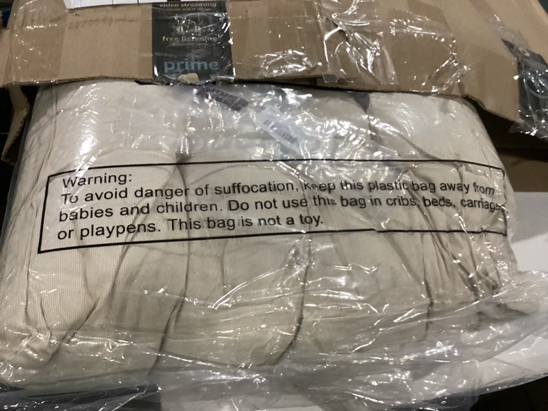 Condition photo showing Good Condition for jerify floor pillow cushions large round square large meditation floor pillow for classroom adult meditation picnic party seating learning daycare school(square,beige,4 pcs) square beige 4