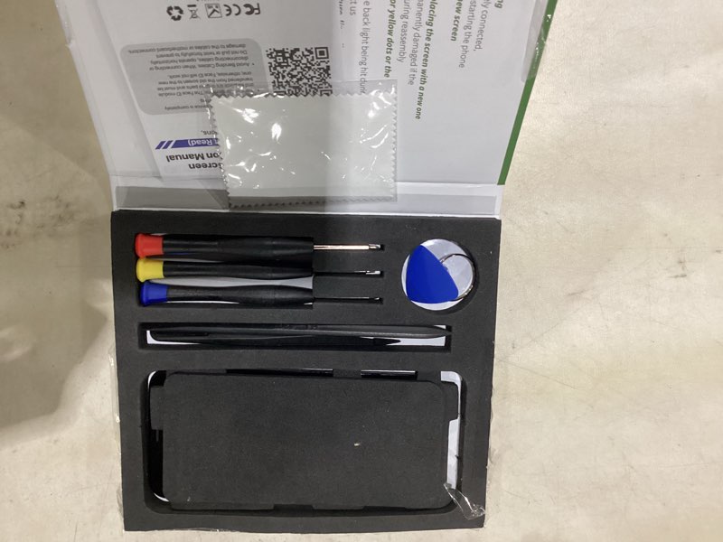 Condition photo showing Good Condition for exw for iphone 12/12pro screen replacement 6.1" full hd lcd display digitizer, quality touch screen with repair tools, waterproof seal compatible with a2172, a2402, a2404,a2403, a2341, a2406, a2408