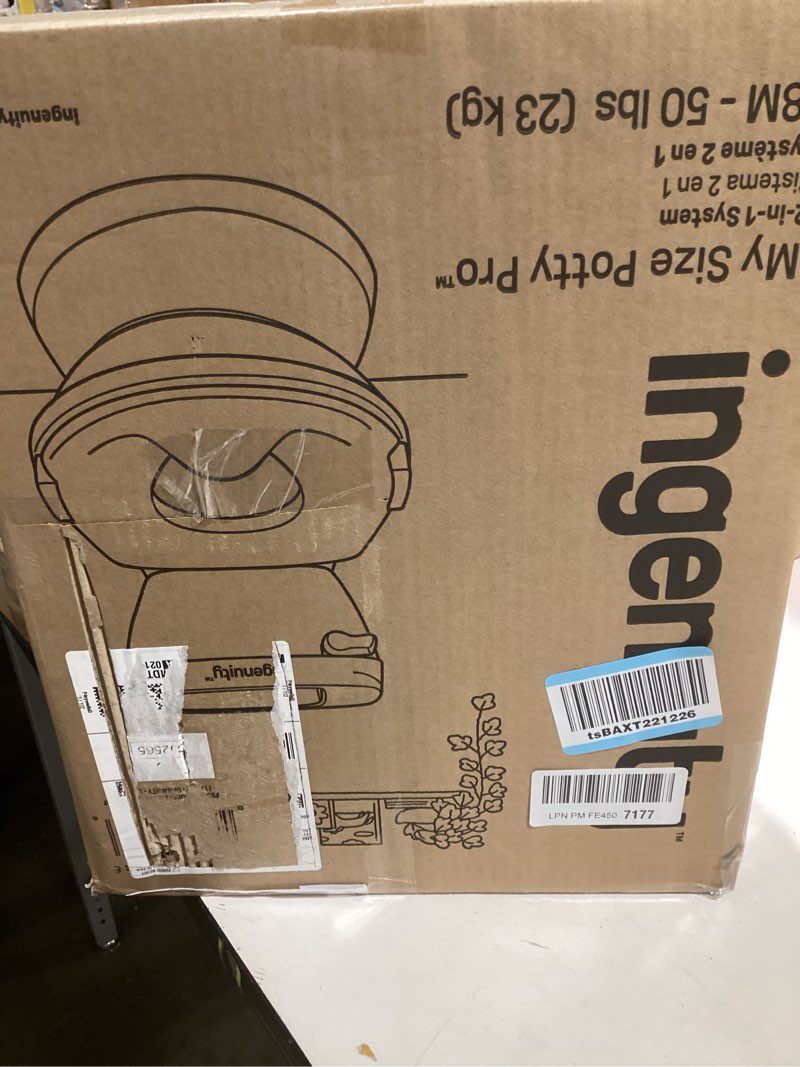 Condition photo showing Good Condition for Summer Infant by Ingenuity My Size Potty Pro in White, Toddler Potty Training Toilet, Lifelike Flushing Sound, for Ages 18 Months+, Up to 50 Pounds