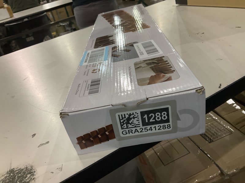 Condition photo showing New/Like New for Wood Coat Rack Wall Mount, Coat Hooks Hanger Wall Mounted, Heavy Duty Wall Coat Rack with 8 Hooks for Hanging Coats/Keys/Hats/Robe&Towels/Plants/Bags, Walnut