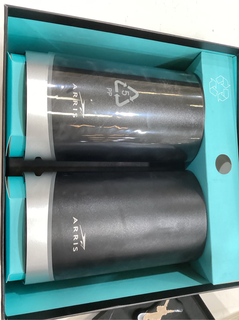 Condition photo showing As Is for arris surfboard max w130 tri-band mesh wifi 6 system, ax7800 speeds up to 7.8 gbps, coverage 6,000 sq ft, alexa support