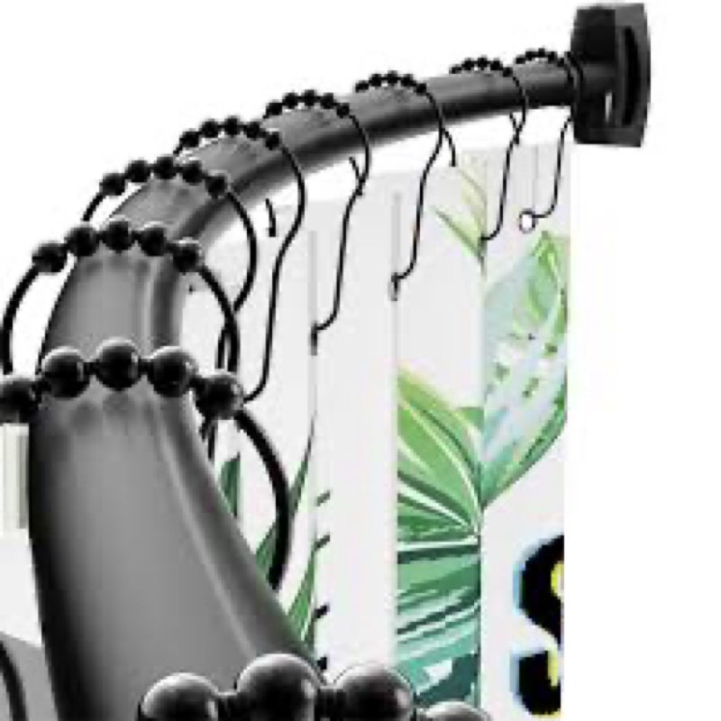Assorted curtain rods shower 