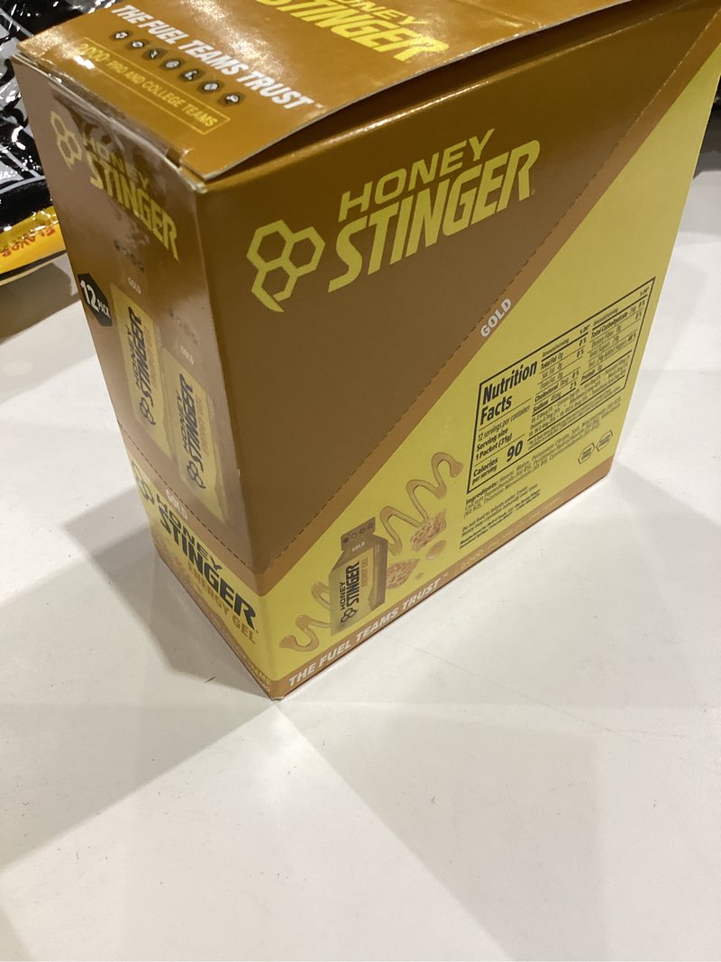 Honey Stinger Gold Energy Gel, Gluten Free & Caffeine Free, for Exercise, Running and Performance, S