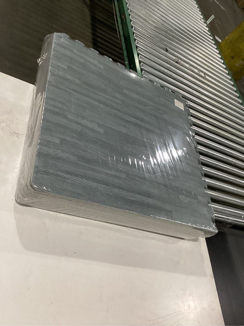 Condition photo showing New/Like New for Yes4All EVA Interlocking Mats, Puzzle Floor Tiles, Foam Floor Padding with Border for Furniture, Home Space, Living Room, Garage J. 48 Square Feet (12 Tiles) - Slate