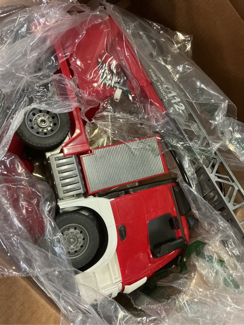 Condition photo showing As Is for Jamara 404960 2.4 GHz 1:20 Scale Fire Fighter Mercedes Benz Antos Utility Vehicle Toy