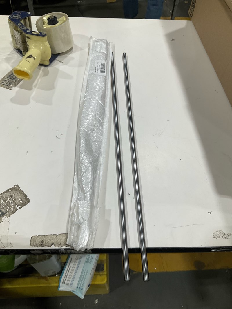Condition photo showing Good Condition for 2 pcs 10 mm x 600mm chrome plated linear rod with m5 hex socket cap screw bolt 600mm diameter 10mm+m5