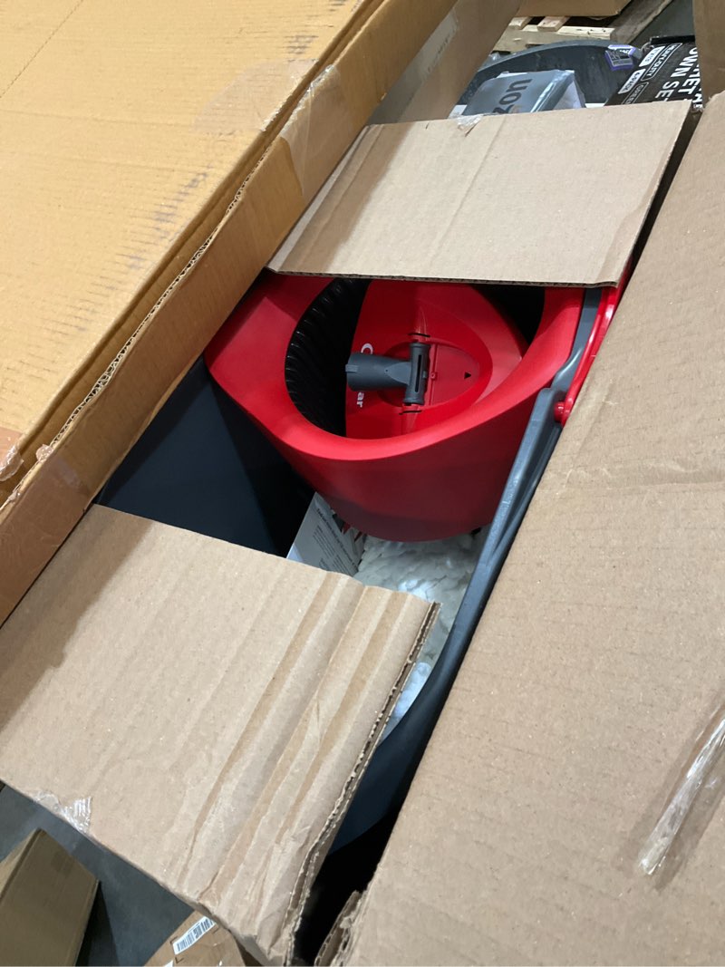 Microfiber easywring spin mop bucket system