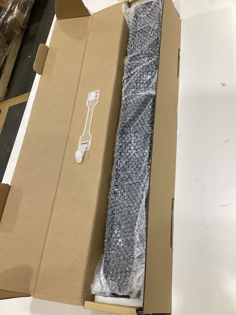 Condition photo showing New/Like New for 24-Inch Linear Shower Drain with Tile Insert Grate, SUS 304 Stainless Steel Linear Drain, Matte Black Long Rectangle Shower Floor Drain with Leveling Feet, Hair Strainer, Fits Bathroom Matte Black 24 Inch