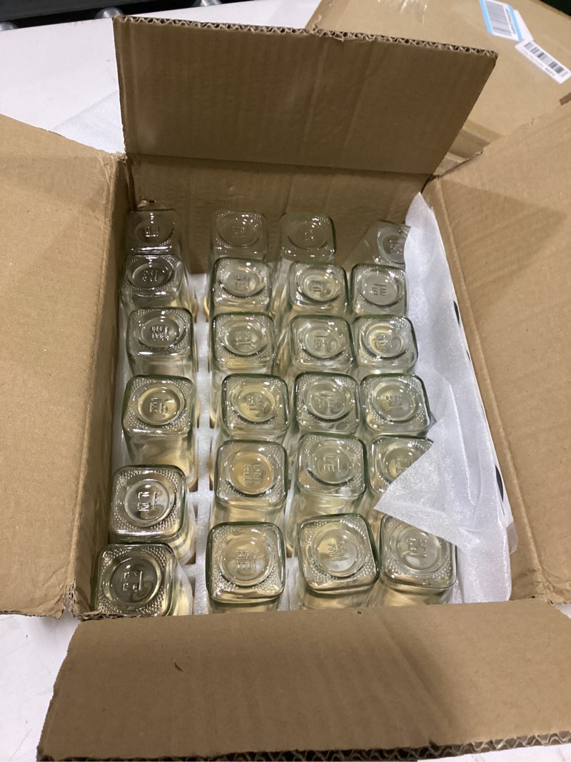 Condition photo showing New/Like New for kivy drawer spice organizer + 24 jars & 240 labels - seasoning rack for organization - kitchen drawer insert for spice jars - glass seasoning jars with airtight lids - glass spice jars with label bamboo black