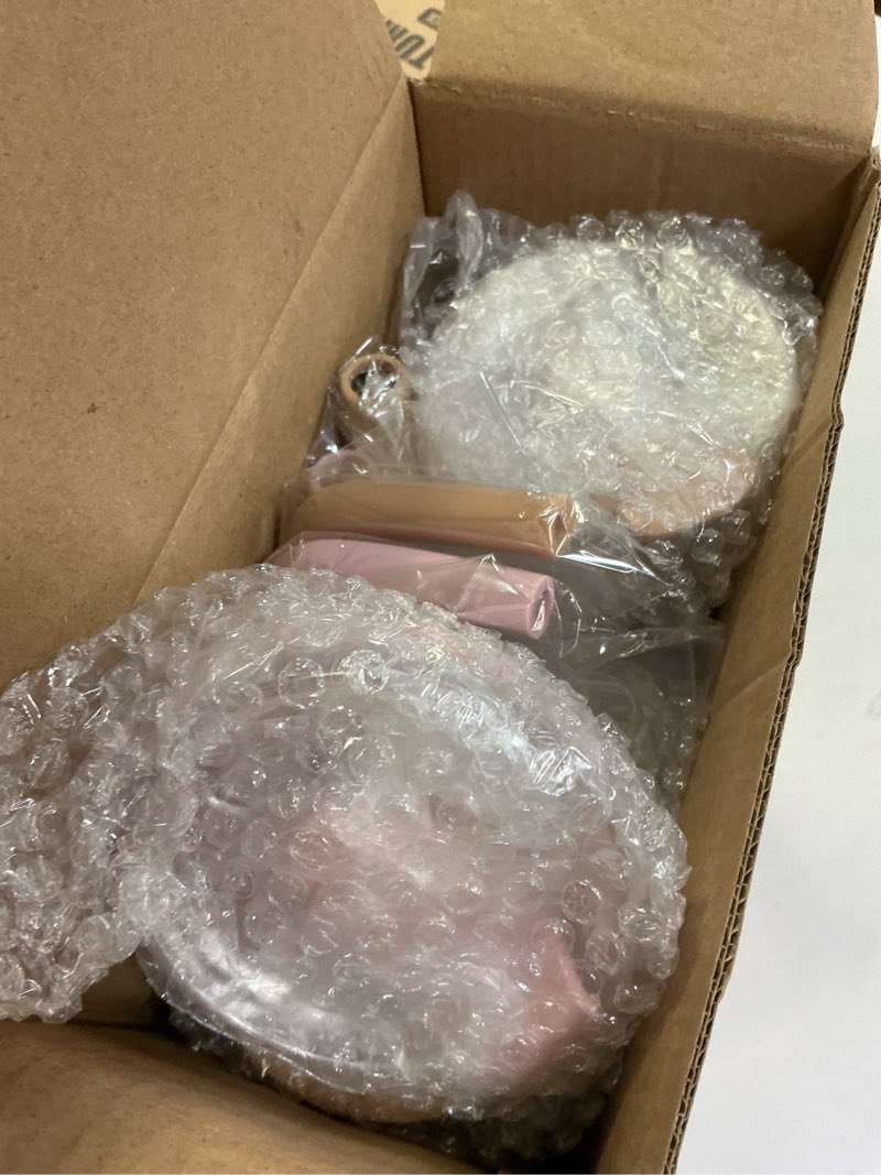 Condition photo showing Good Condition for Kodrine 24oz Glass Tumbler with 2 Lids and Straws, Glass Cup With Bamboo Lid and On-the-go Lid, Reusable Iced Coffee Cup, Ideal for Smoothie, Cold Drinks, Fit Cup Holder, BPA Free (2, Amber+Pink)