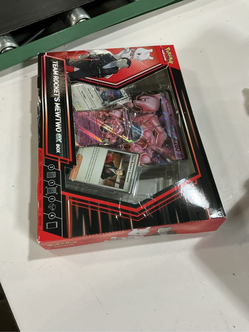 Condition photo showing New/Like New for Pokemon TCG: Team Rocket’s Mewtwo ex Box - 4 Packs, Promos