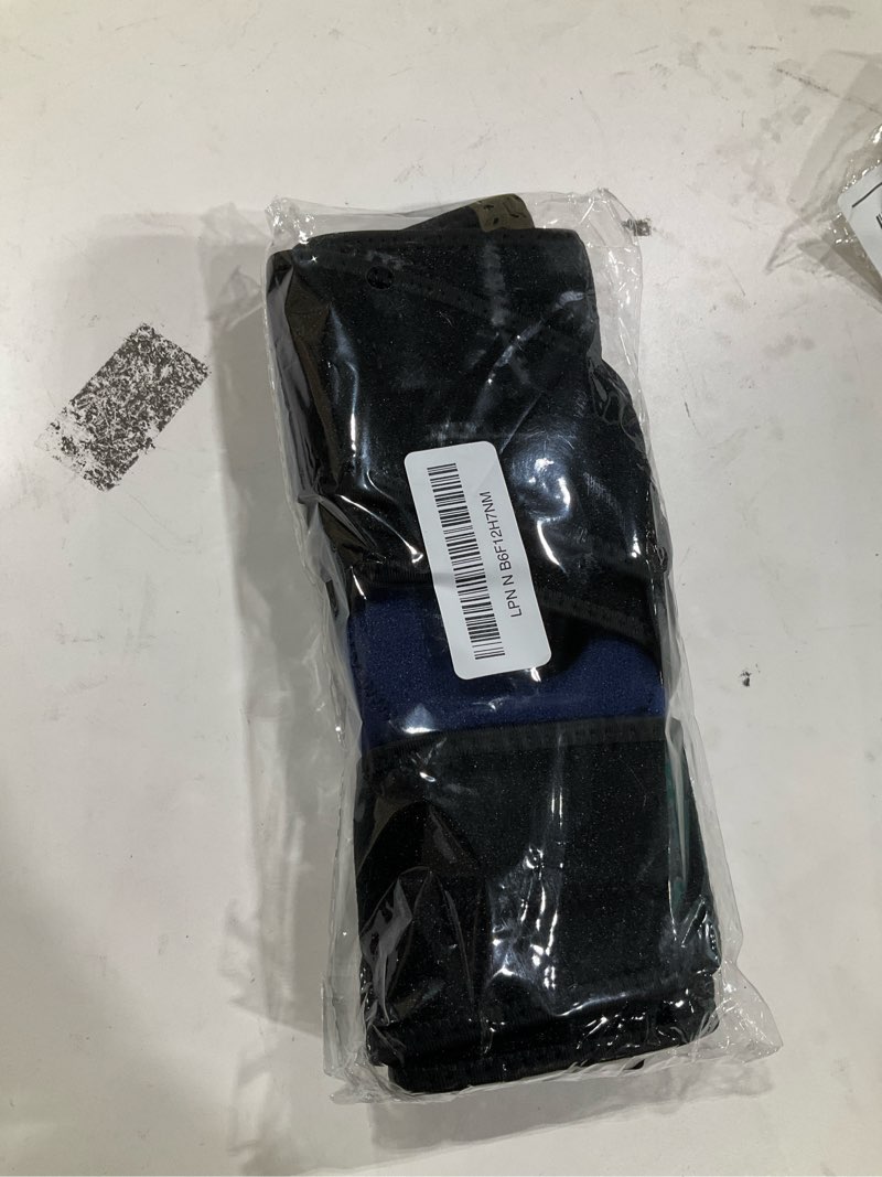 Condition photo showing Good Condition for ABYON Knee Brace for Men & Women Meniscus Tear, ACL, Arthritis, Knee Support with Triple Side Stabilizers and Adjustable 360° Wraparound Strap for Maximum Knee Pain Support and Fast Recovery - See How to Size Video Before Ordering XX-Large Black-Blue
