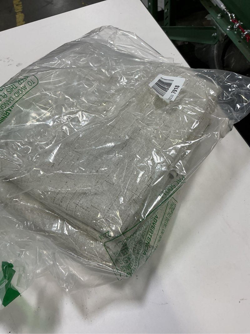 Condition photo showing Good Condition for H.VERSAILTEX Linen 100% Blackout Curtains for Bedroom Full Light Blocking Curtains, Textured Window Curtain for Living Room 84 inch Grommet, Energy Efficient Curtains White Liner(2 Panels, Natural) Natural 52"W x 84"L (Pack of 2)