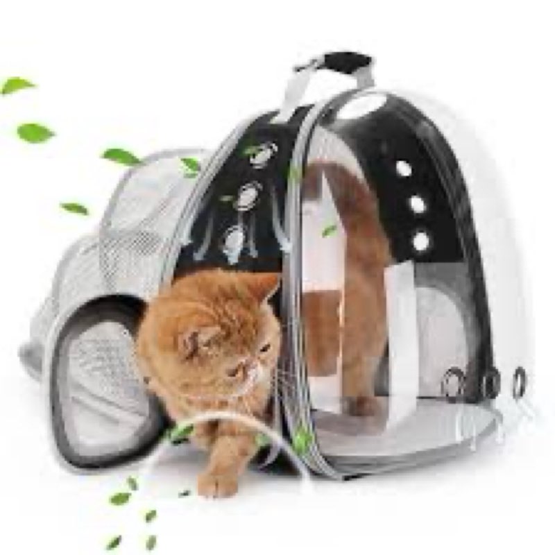 lollimeow cat carrier backpack, expandable bubble pet carrier for cats and small dogs, airline appro
