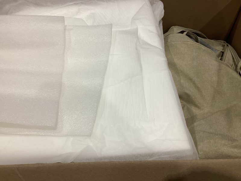 Condition photo showing Good Condition for outdoor chair cushions, fade-resistant & water-resistant, d shaped patio furniture seat chair pads replacement with ties, non-slip bottom, removable cover, set of 6, 19 x 19 inch, natural natural 19" x 19" 6 pack