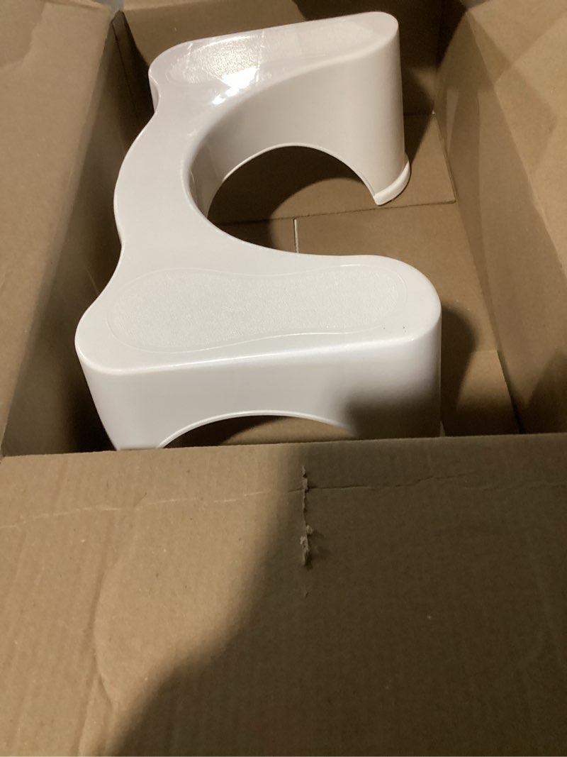 Condition photo showing Good Condition for squatty potty the original bathroom toilet stool, 7 inch height, white white 7 inch