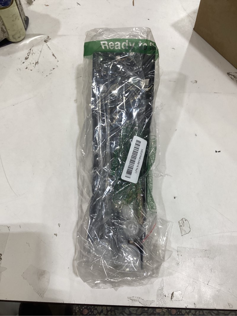 Condition photo showing Good Condition for LXFNDZW Microwave Wall Mount Shelf Bracket, Black Foldable & Space Saving Design Retractable Microwave Mounting Kit, Heavy Duty Steel Storage Rack for Kitchen, Easy Install Wall Organizer Holder