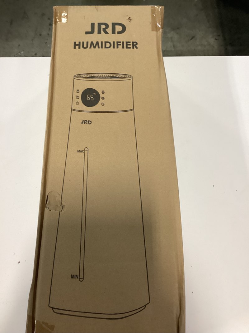 Condition photo showing New/Like New for jrd humidifier large room 8l/ 2.1gal, ultrasonic cool mist for bedroom, quiet humidifier with remote control, 10 mist modes, 24h timer, night light, ai mode, 40h run for home office baby pets plants