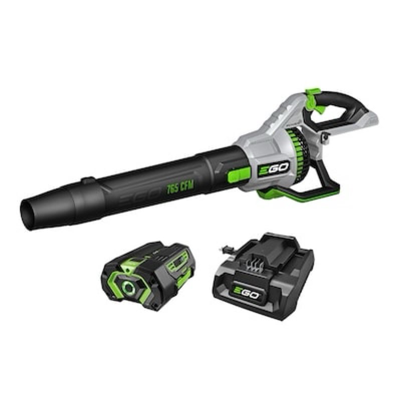 EGO POWER+ 56-volt 765-CFM 200-MPH Battery Handheld Leaf Blower 5.0 Ah Battery Included Charger Included