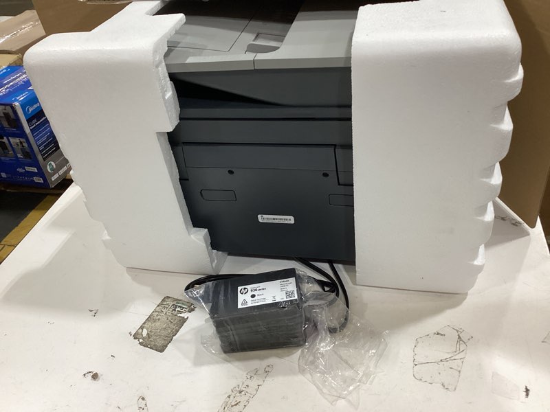 Condition photo showing As Is for hp officejet pro 9125e wireless all-in-one color inkjet printer, print, scan, copy, fax, adf, duplex printing best-for-office, 3 month instant ink trial included, ai-enabled (403x0a)