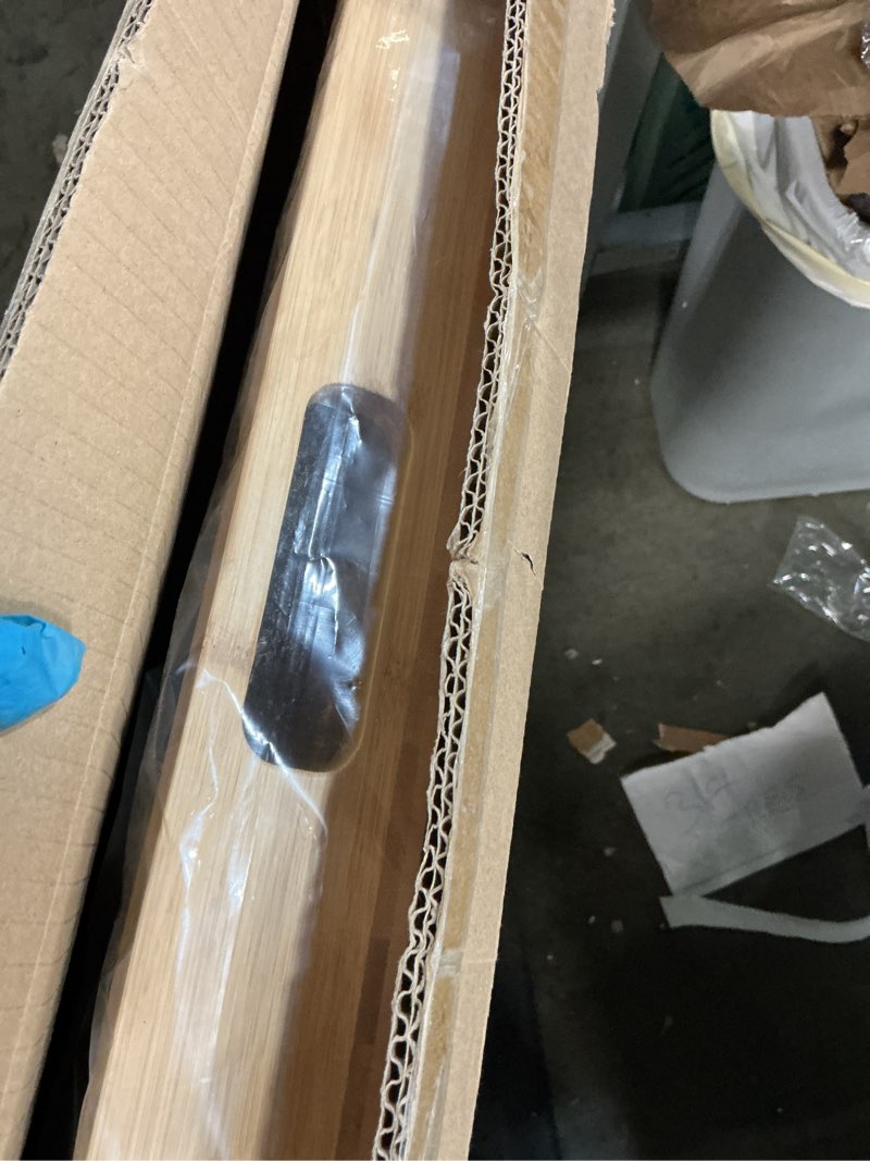 Condition photo showing New/Like New for Bamboo Stove Cover for Gas & Electric Burners, 28.82”x20.83”x2.12'' (Inner) Noodle Board with Handles, Cutting Board with Juice Groove, Serving Tray (Natural Bamboo)