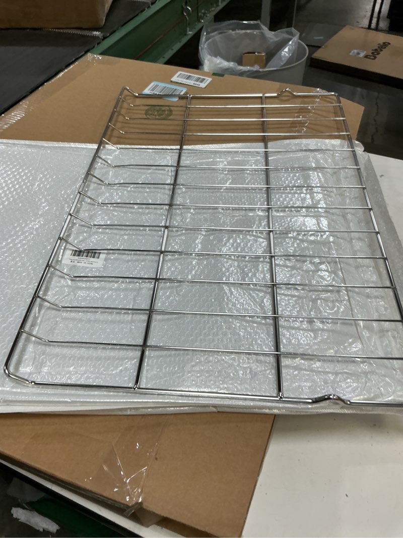 Condition photo showing Good Condition for upgraded 1pcs 304 stainless steels mhl63411403 oven rack compatible with lg range/stove ldg4313st lrel6323s, replace mhl63531403 mhl63411401 mhl63411402 mhl62112101, 24.8 x 16.2 in mhl63411403-1pcs