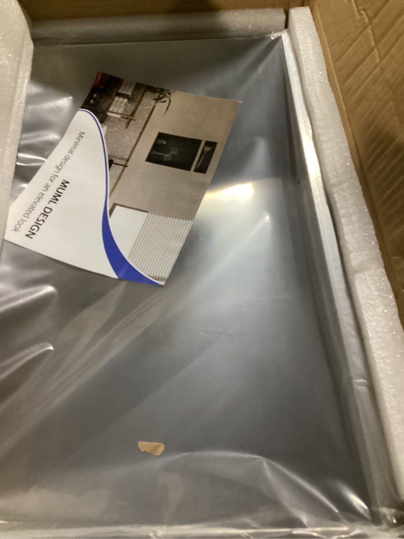 Condition photo showing Good Condition for 18" X 12" Shower Niche Insert Tile Ready, Niche for Shower Wall, Stainless Steel Recessed Shelf No Tile Needed for Bathroom Storage, Brushed Nickel 18" X 12" 1-Tier Brushed Nickel