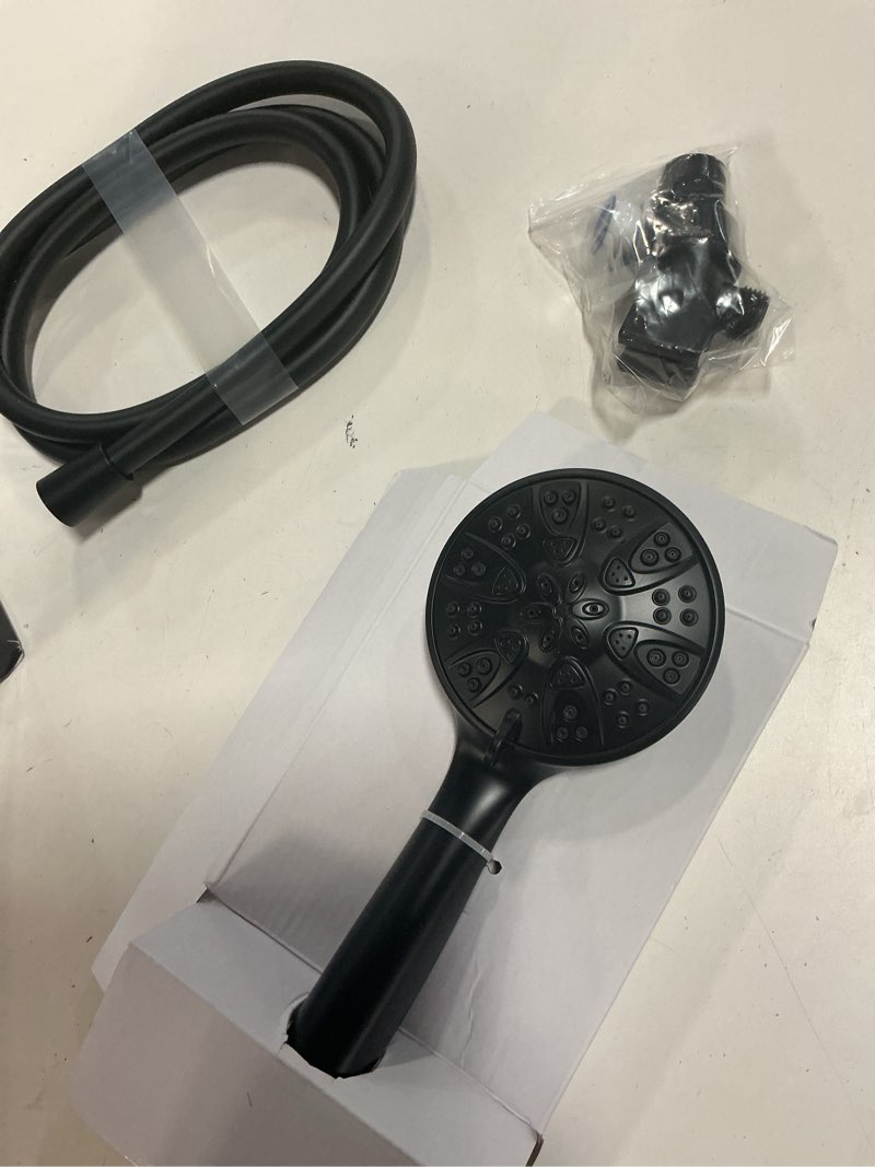 Condition photo showing Good Condition for mainstays 5-setting handheld shower head, matte black