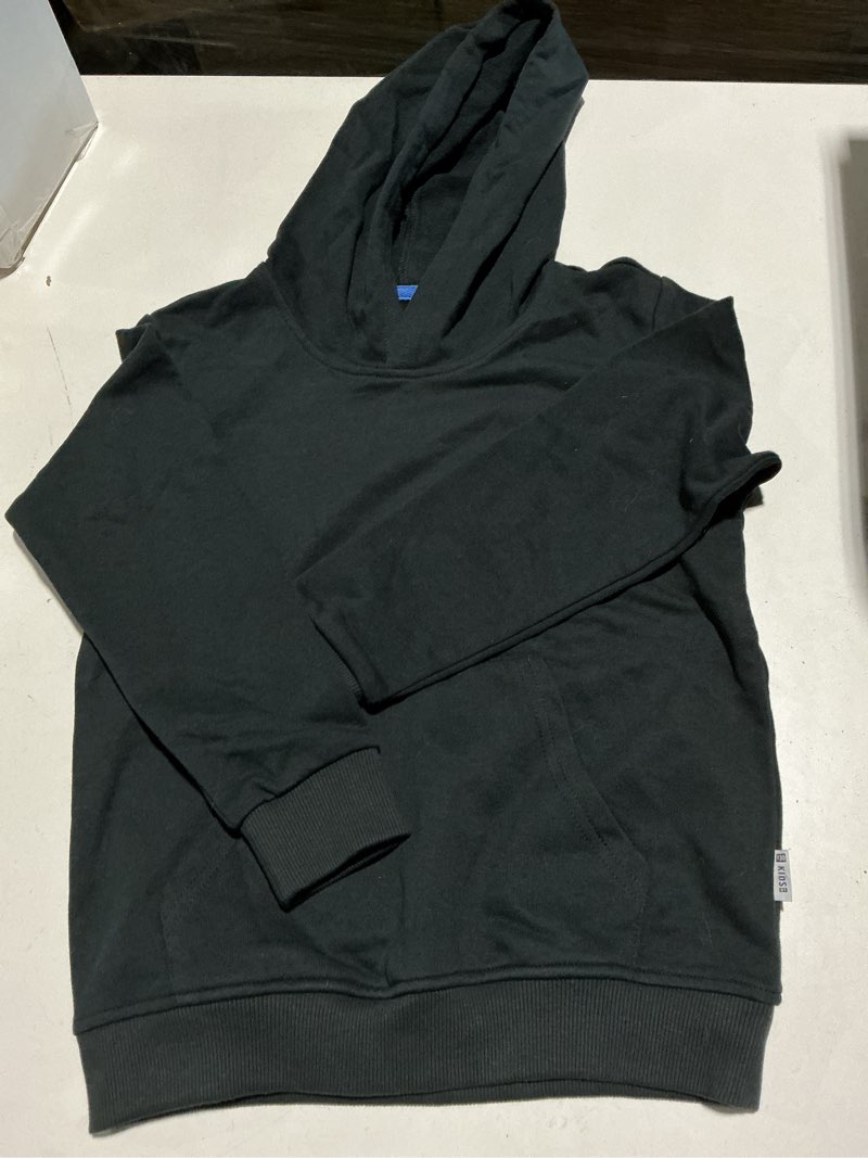 Condition photo showing Good Condition for ding-dong baby toddler kid boy girl solid casual pocket hoodie sweatershirt pullover 4t black