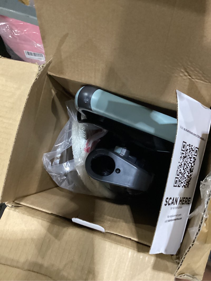 Condition photo showing Good Condition for shark steam & scrub steam mop, all-in-one scrubbing and sanitizing hard floor cleaner, led headlights, 4 dirt grip soft scrub pads included, xl water tank, swivel steering, hawaiian grey, s8001