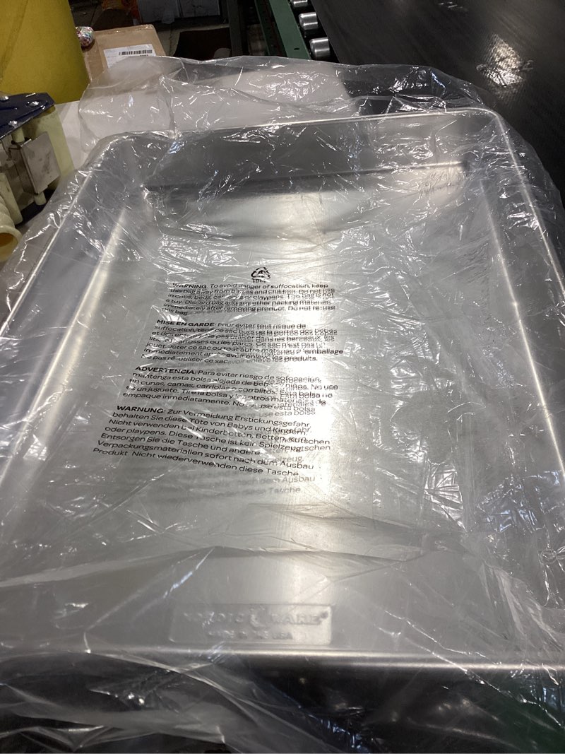 nordic ware extra large high-sided baking pan, 21.1 x 15 x 2 inches, xl big baking pan natural uncoa