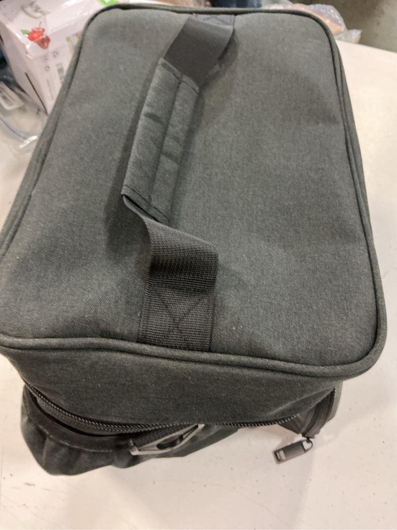 Condition photo showing Good Condition for insulated lunch box, double-layer oxford cloth cooler bag with adjustable shoulder strap, large capacity for camping picnic outdoor(l black)