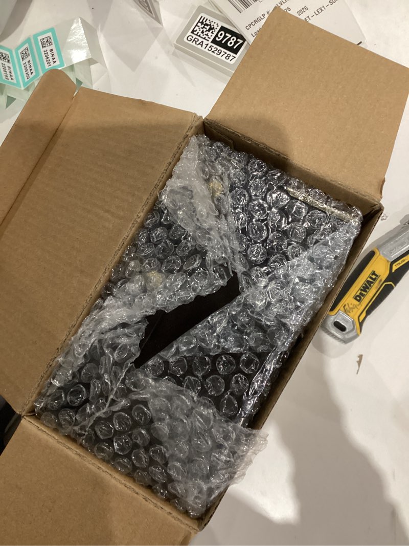 Condition photo showing New/Like New for Large Bamboo Box with Combination Lock – Decorative Boxes with Removable Tray Kit, Airtight Glass Jars & Storage Accessories, Wooden Storage Kit for Home Use Retro