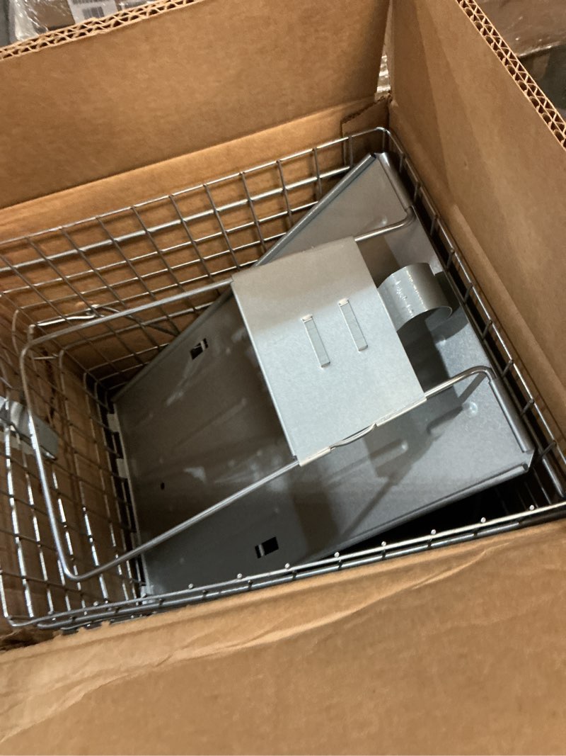 Condition photo showing As Is for havahart 1079sr large 1-door humane catch and release live animal trap cage - live raccoon trap, for bobcats, beavers, dogs, & more